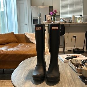 Matte Black Hunter Boots